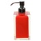 Soap Dispenser, Square, Red, Countertop